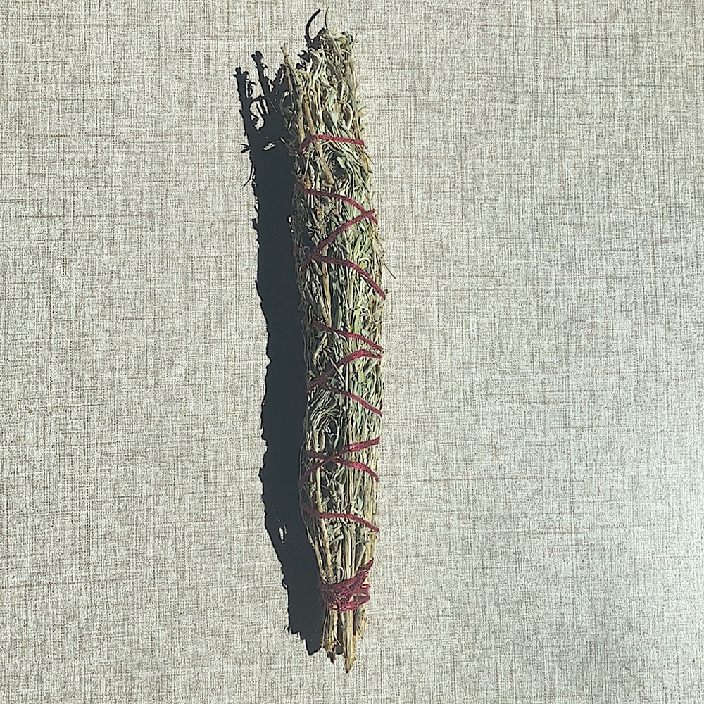 Colorado tall sage stick. Home grown, picked, and wrapped
